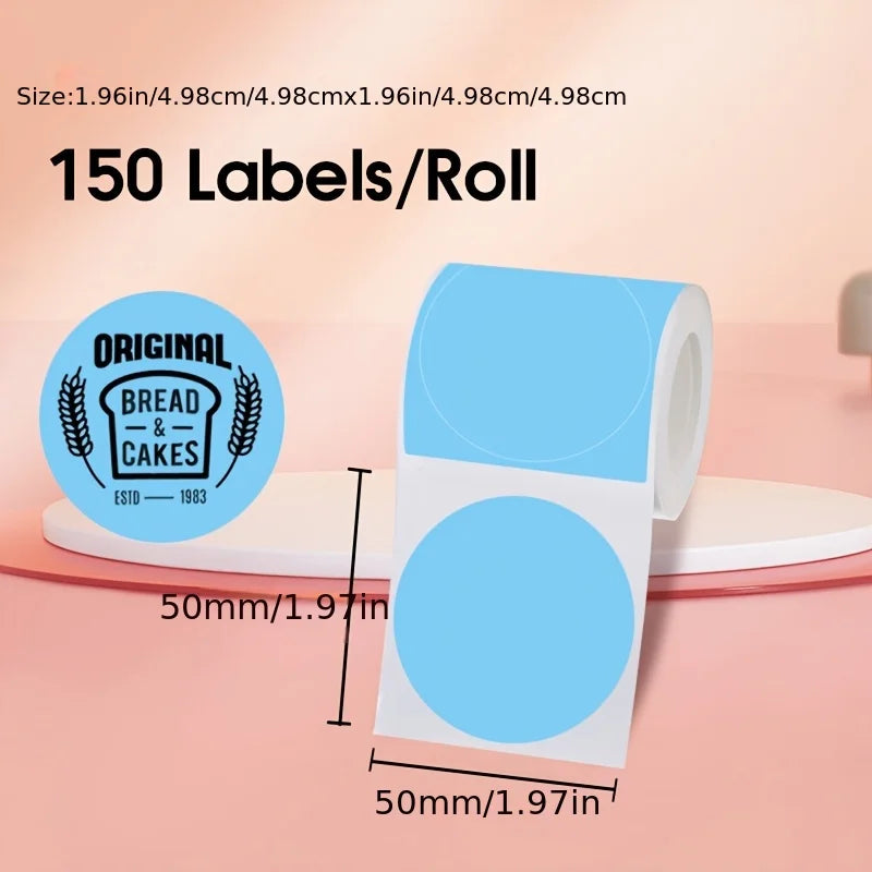 Mini Portable Wireless Label Printer - Wireless Function, Thermal Sticker Maker, Handheld Tips, Learning Marking