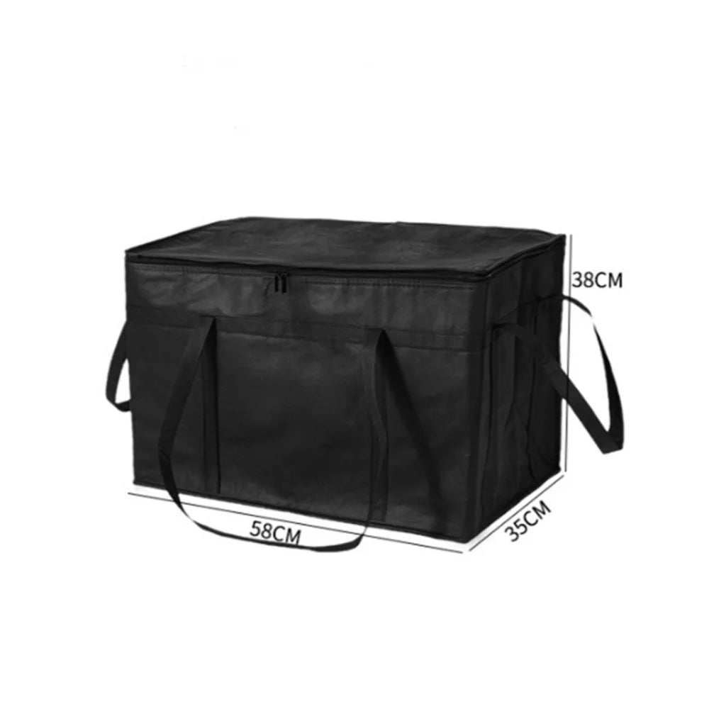 Large Capacity Picnic Bag Portable Insulated Food Pizza Delivery Bags For Food Warming Cooler Grocery Bag For Party Camping