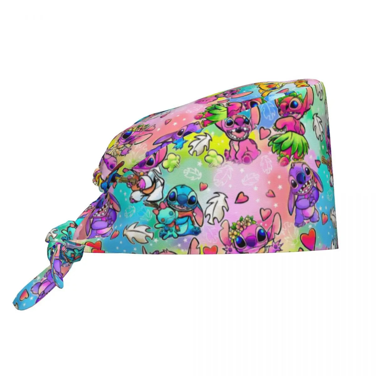 Custom Stitch Angel Breathable Scrub Hat Surgical Scrub Caps Unisex Nursing Hair Hats Anime Work Scrubs Hat for Medical Surgical