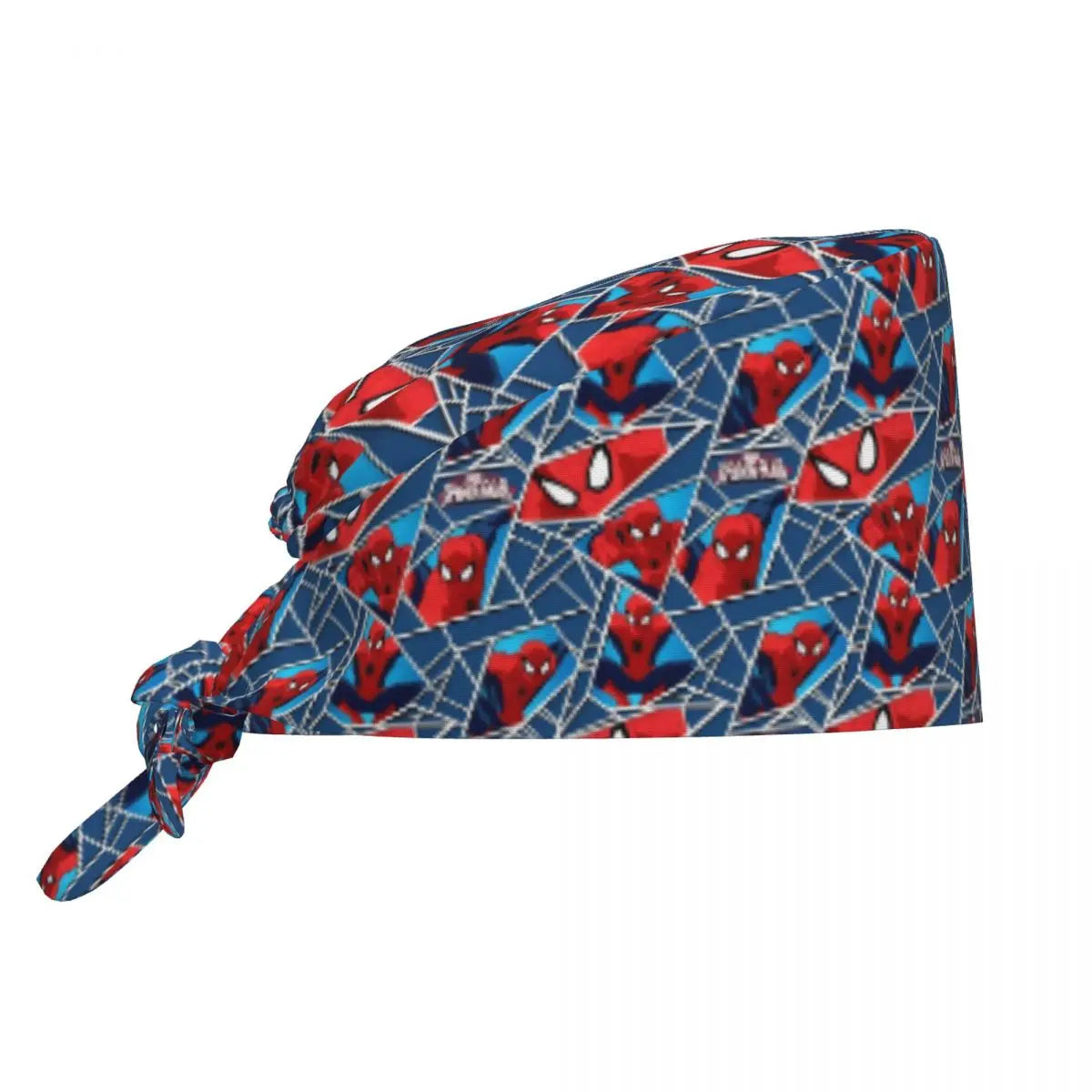 Custom Spider Man Cleaning Working Cap Cool Unisex Superhero Anime Scrub Cap Surgicals Hat Nurse Scrubs Hat For Dentist
