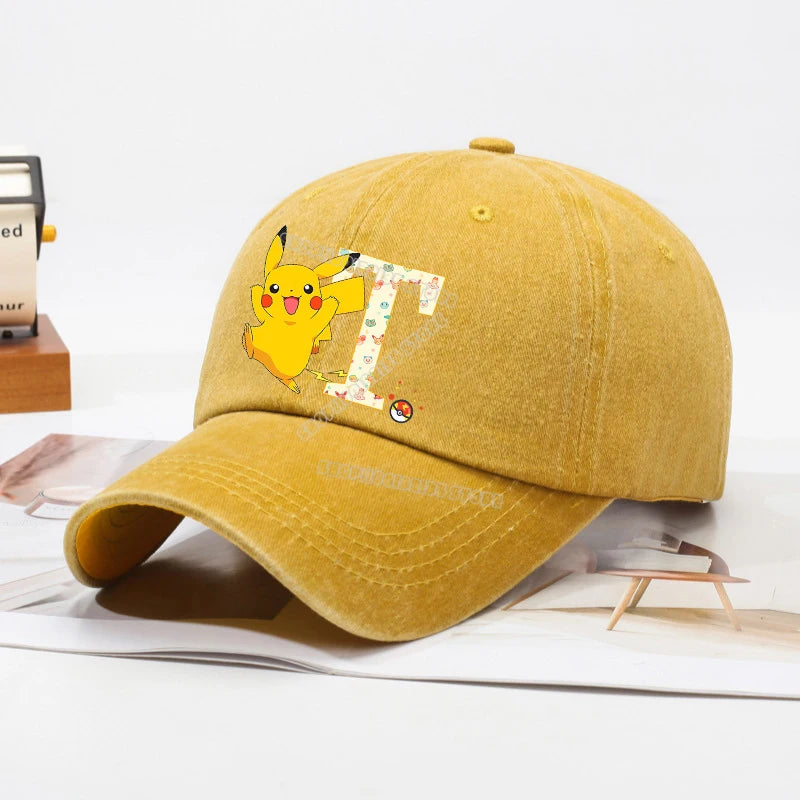 Pokemons Children Baseball Cap Men Women Anime Figures Sun Hat New Adult Outdoor Sport Sunbonnet Retro Headgear Gift Hot Sales
