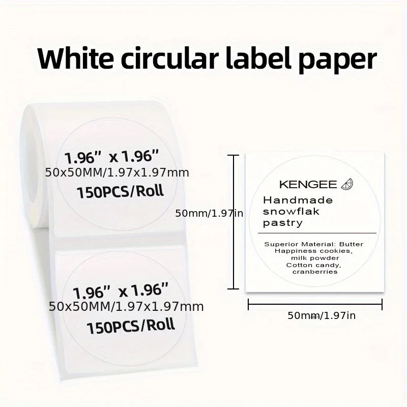 Mini Portable Wireless Label Printer - Wireless Function, Thermal Sticker Maker, Handheld Tips, Learning Marking