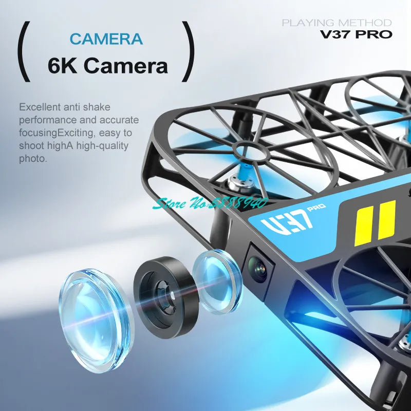 Full Protection WIFI FPV Square MINI RC Drone 8K HD Camera Gravity Sensor One Key Take-Off Remote Control Quadopcter Small UAV
