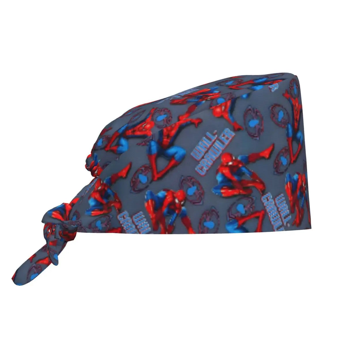 Custom Spider Man Cleaning Working Cap Cool Unisex Superhero Anime Scrub Cap Surgicals Hat Nurse Scrubs Hat For Dentist