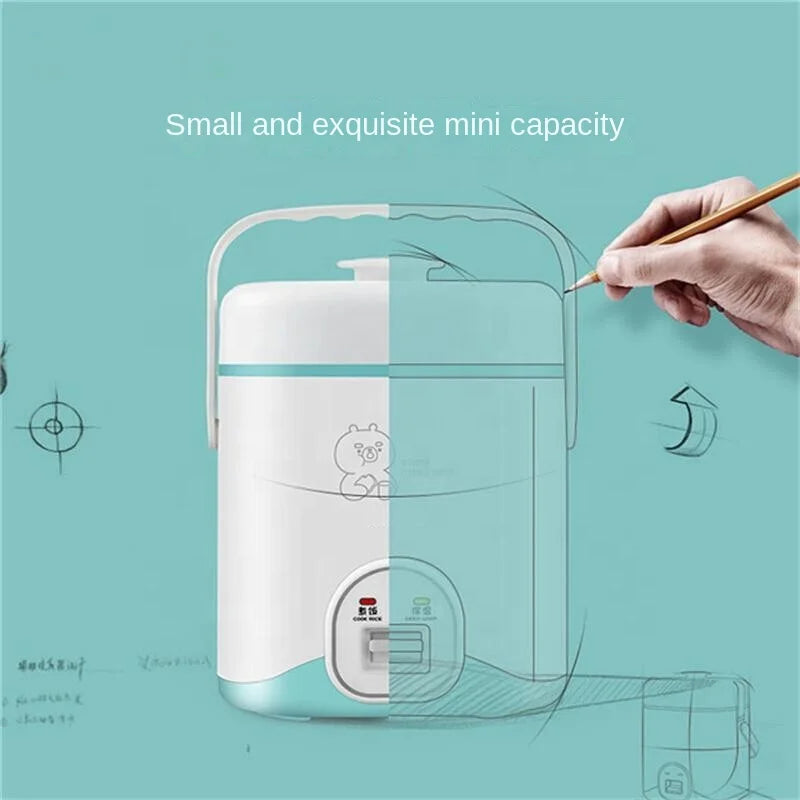 Small Home Appliances 220v 240v Dc 1.2l Travel Portable Soup Pot Cooking Pot Electric Mini Smart Car Car Rice Cookers