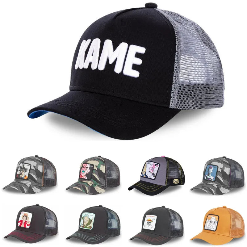 Dragon Ball Z Styles Anime Son Goku Cotton New Baseball Camouflage Cap Men Women Hip Hop Dad Adjustable Mesh Hat Trucker Hat