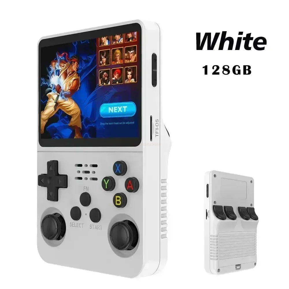 New R36S Retro Handheld Video Game Console System 3.5-inch IPS Screen Portable Pocket Video Player 128GB 20000+ Games Boy Gifts
