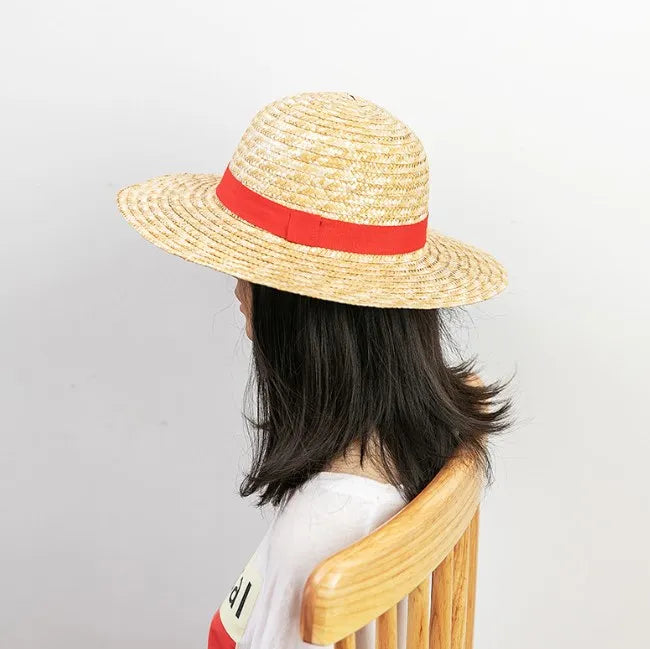 2024 New Straw Hat Anime Cosplay Prop Luffy Cap Role Play Stage Performance Accessories Adult Unisex Sunshade Hat Adult And Kids