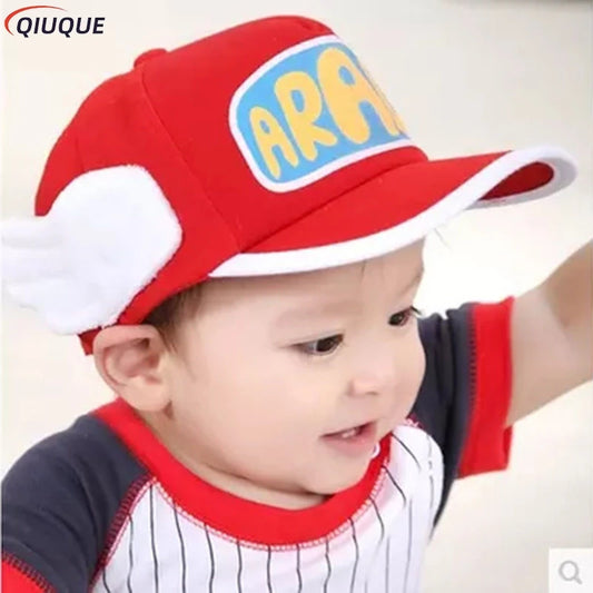 Adults / Kids Anime Dr.Slump Cosplay Caps Arale Baseball Cap Angel Wings Hats Candy Color Breathable Mesh / Canvas Hat