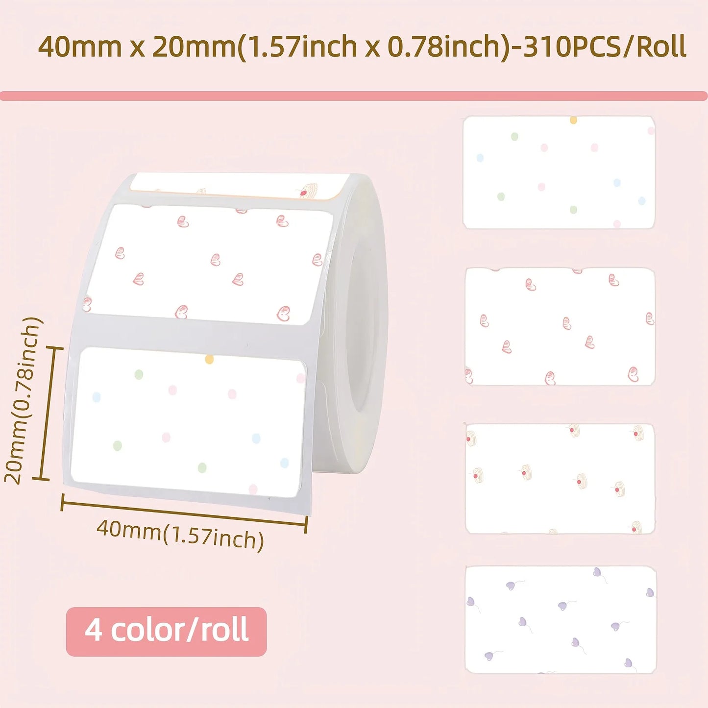 P50 Mini Label Machine Portable Wireless Thermal Label Printer, Suitable for 12-50mm Width Colorful Thermal Paper