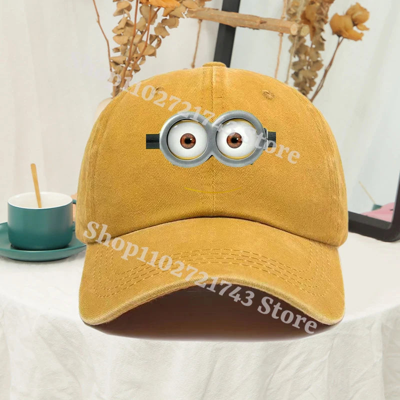 Minions Baseball Cap for Men Women Anime Travel Hip Hop Sun Visors summer Fashion Cute Hats Male Female Sunscreen caps gifts