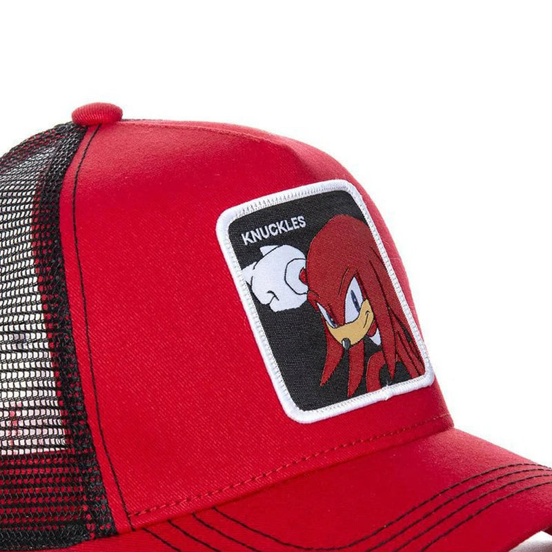 Sonic Snapback Caps Mesh Cap for Men Anime Baseball Cap Summer Cartoon Embroidered Hip Hop Women Outdoor Sun Hat Trucker Hats