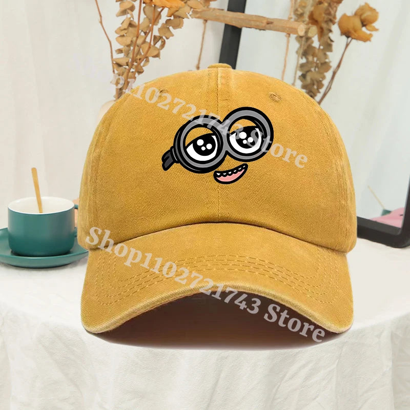 Minions Baseball Cap for Men Women Anime Travel Hip Hop Sun Visors summer Fashion Cute Hats Male Female Sunscreen caps gifts