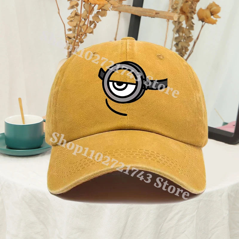 Minions Baseball Cap for Men Women Anime Travel Hip Hop Sun Visors summer Fashion Cute Hats Male Female Sunscreen caps gifts