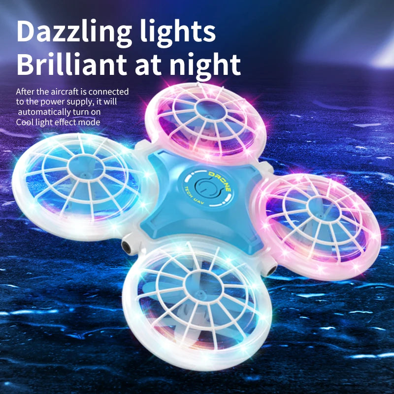 Mini Drone 3D Flip Flash Intelligent Hover 2.4G 4CH Remote Control Quadcopter Dron Helicopter Rc Plane Children's Christmas Toys