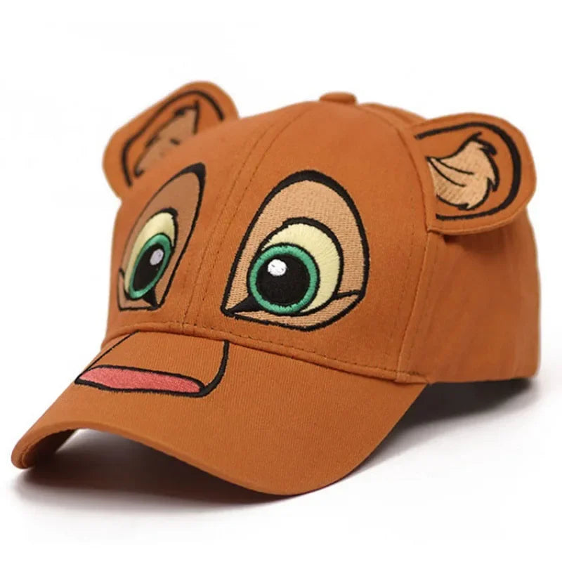 The Lion King Simba Baseball Cap Anime Character Embroidery Washed Denim Men Baseball Cap Women Casual Sun Protection Couple Hat