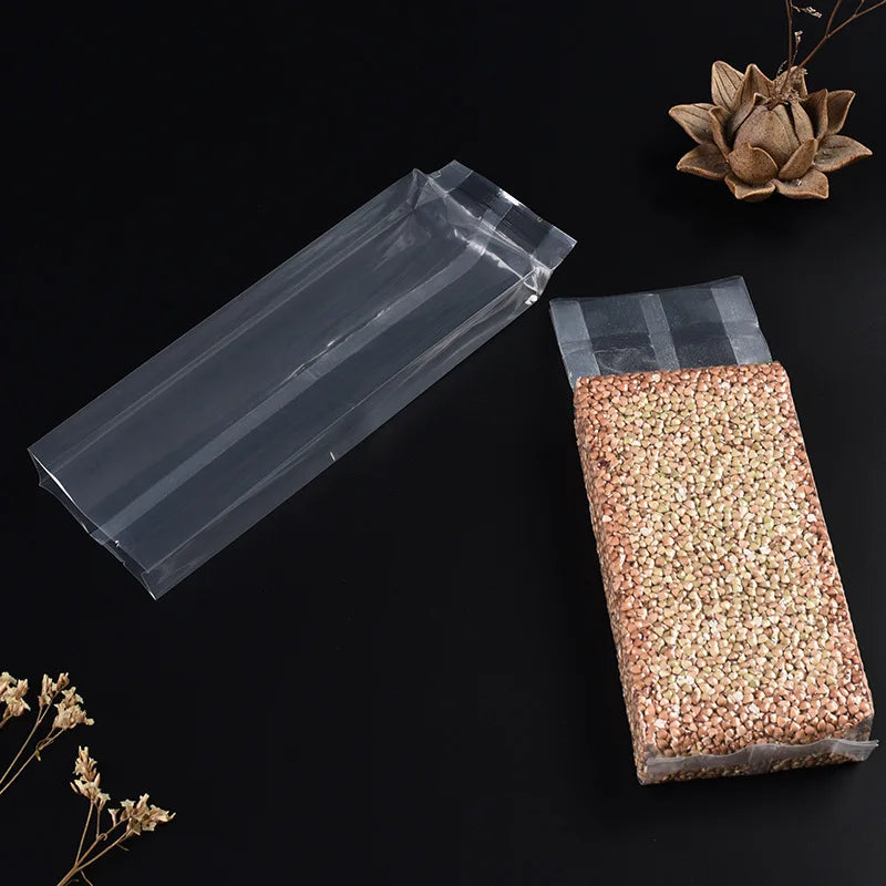 500Pcs/Lot Food Rice Vacuum Bag Rice Brick Nylon Bag Dried Fruit and Miscellaneous Food Dog Food 0.25-5kg Sealed Compression Bag
