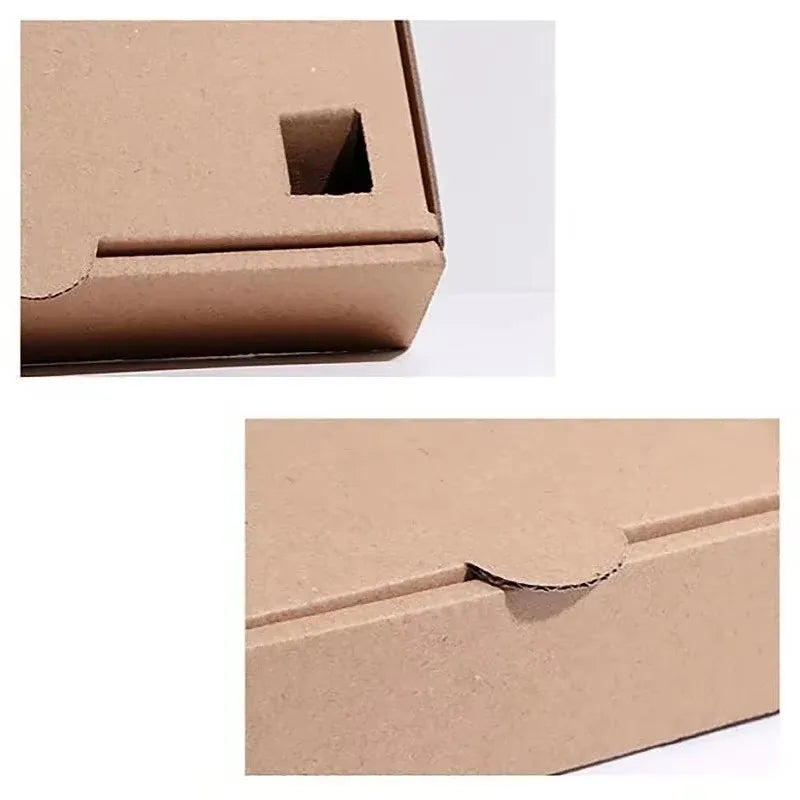 Pizza Packaging Box 6/7/8/9/10/12/14 Inch Takeout Food Packing Folding Kraft Paper Boxes Disposable Takeaway Pizza Carton