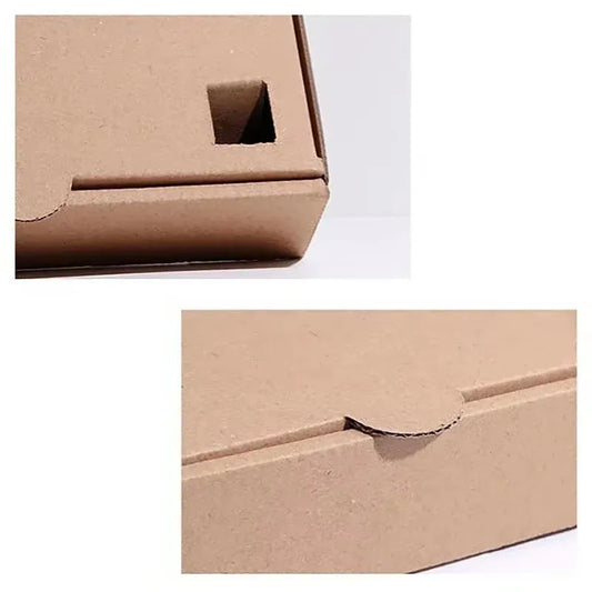 Pizza Packaging Box 6/7/8/9/10/12/14 Inch Takeout Food Packing Folding Kraft Paper Boxes Disposable Takeaway Pizza Carton