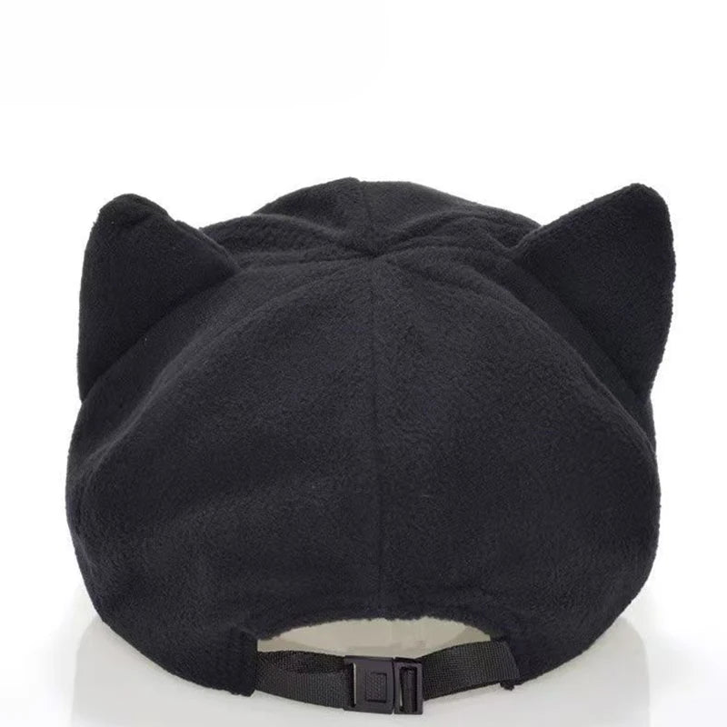 Shikinami Asuka Rangure Cat Ear Polar Fleece Hat Girls Cute Cap Anime Baseball Caps Cosplay  Accessories Party Accessories Gifts