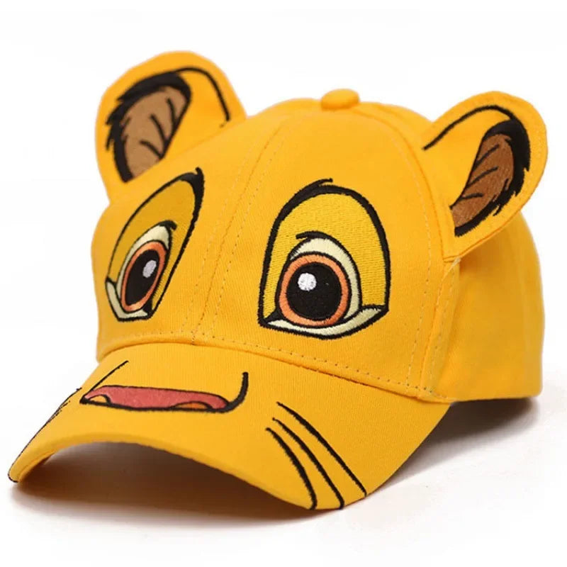 The Lion King Simba Baseball Cap Anime Character Embroidery Washed Denim Men Baseball Cap Women Casual Sun Protection Couple Hat