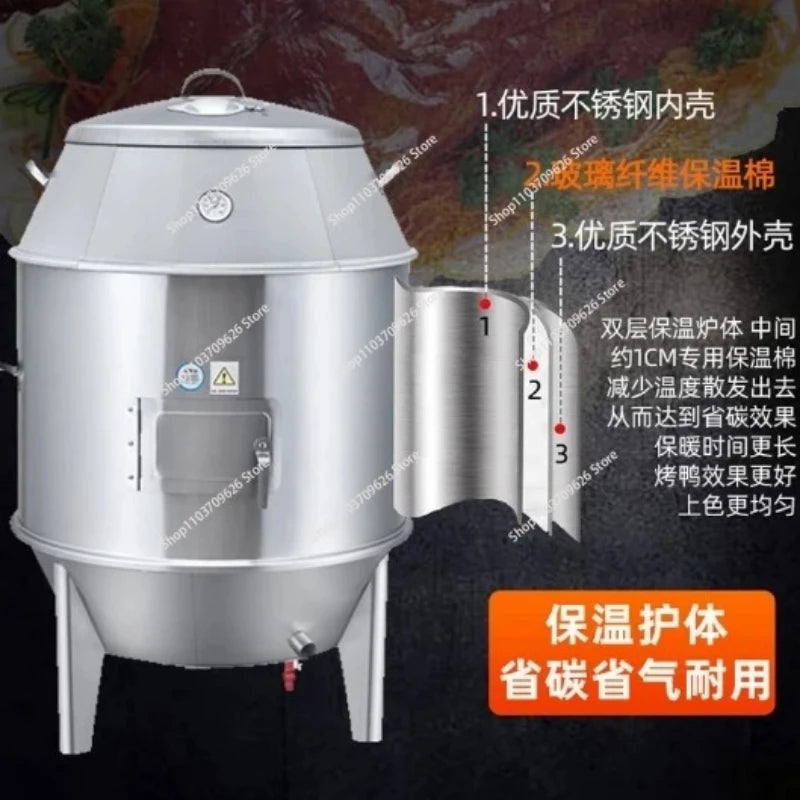 Meat Roast Stove Goose Crispy Pork Belly Hanging Stainless Steel Vertical Charcoal Duck Chicken Oven