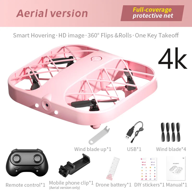 JJRC H107 Mini Drone Dron Pocket UFO Small Remote Control Plane Toy Boy 8K 4K with Camera Real-Time Transmission Quadcopter