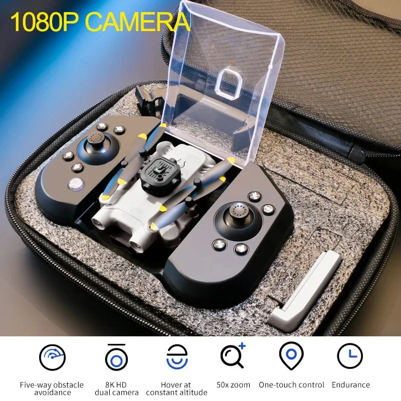 4DRC V30 Mini Drone 4K 1080P HD Camera Drones WiFi Obstacle Avoidance Foldable Quadcopter RC Helicopter Small Dron Toys for Kids