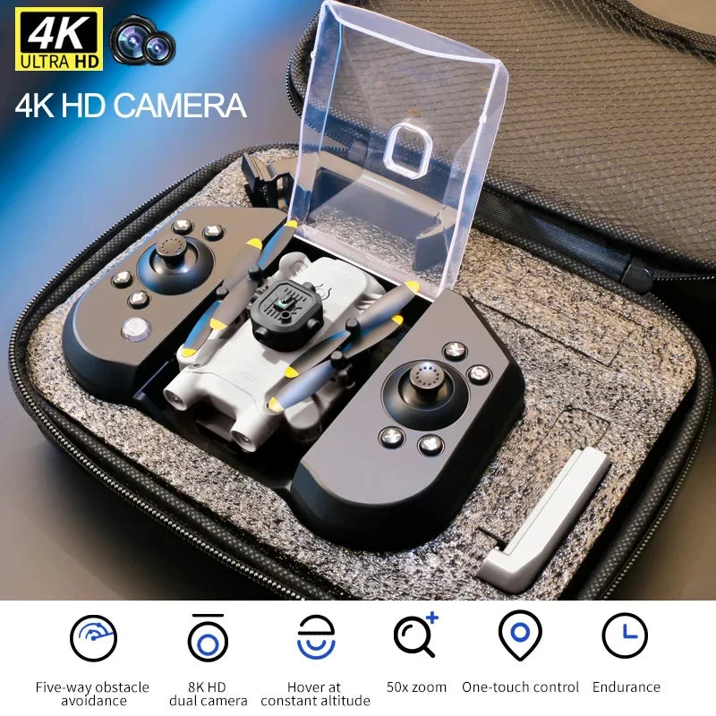 4DRC V30 Mini Drone 4K 1080P HD Camera Drones WiFi Obstacle Avoidance Foldable Quadcopter RC Helicopter Small Dron Toys for Kids
