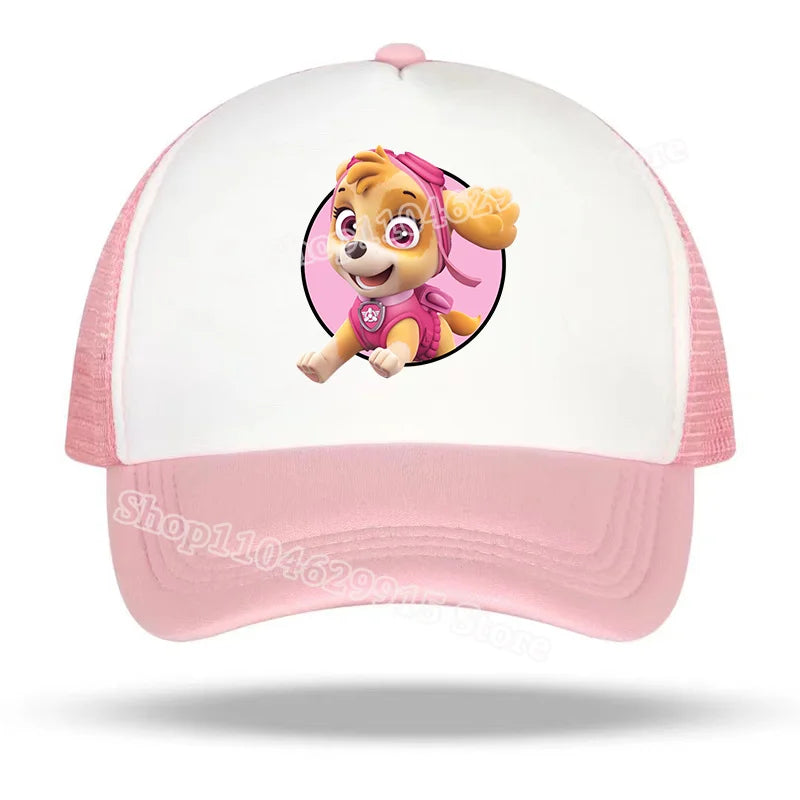Paw Patrol Baseball Cap Boys Girls Cartoon Anime Chase Skye Print Kids Hat Summer Athleisure Adjustable Casual Hats Kids Gift