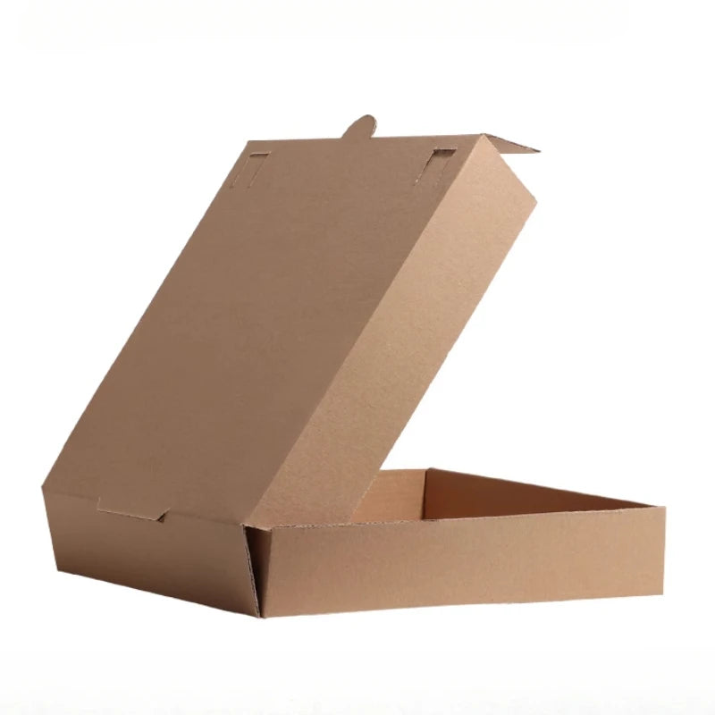 Pizza Packaging Box 6/7/8/9/10/12/14 Inch Takeout Food Packing Folding Kraft Paper Boxes Disposable Takeaway Pizza Carton