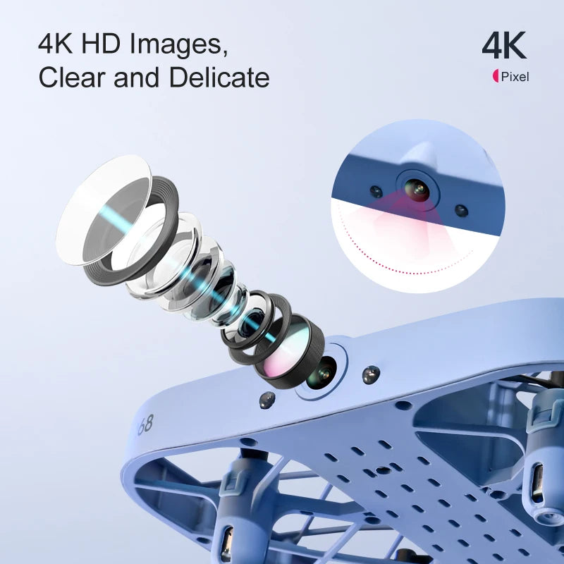 JJRC H107 Mini Drone Dron Pocket UFO Small Remote Control Plane Toy Boy 8K 4K with Camera Real-Time Transmission Quadcopter