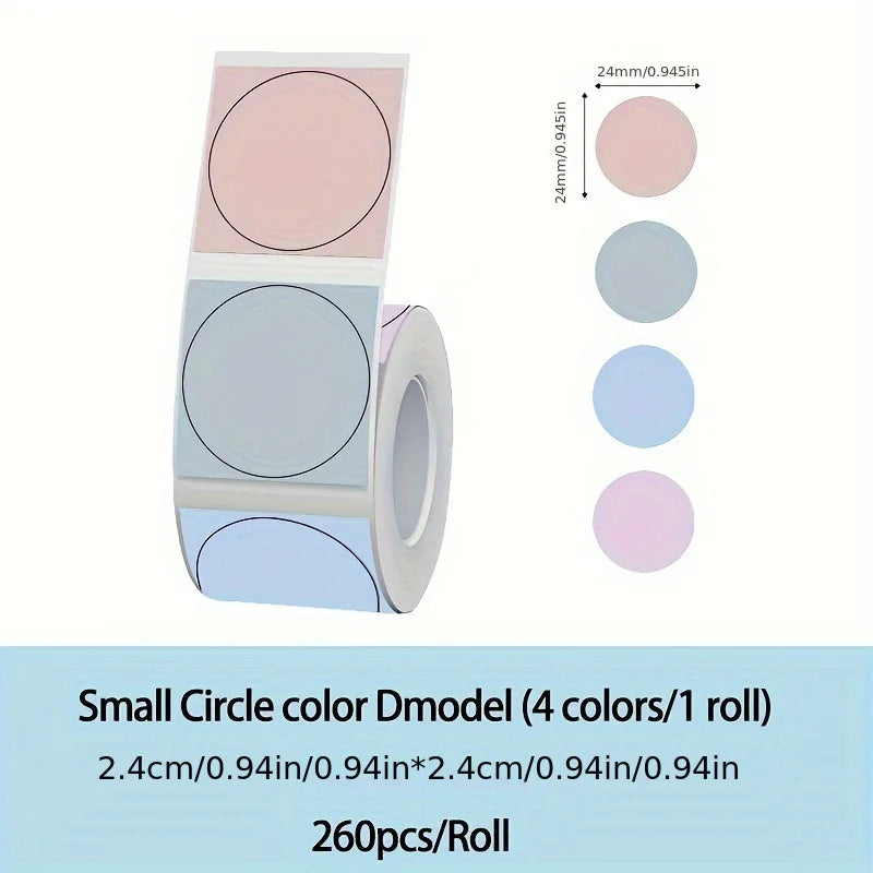 P50 Mini Label Machine Portable Wireless Thermal Label Printer, Suitable for 12-50mm Width Colorful Thermal Paper