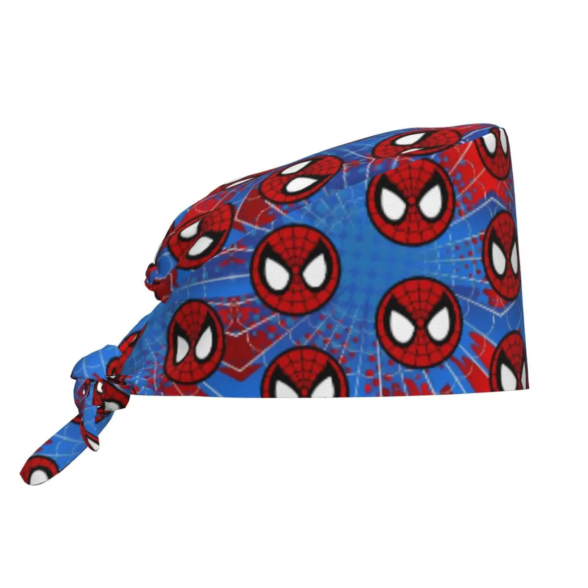 Custom Spider Man Cleaning Working Cap Cool Unisex Superhero Anime Scrub Cap Surgicals Hat Nurse Scrubs Hat For Dentist