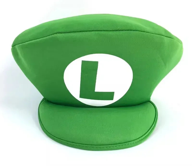 Super Mario Bros Hat for Kids Adult Cosplay Props Halloween Birthday Gift Mario Luigi Children Baseball Cap Shade Sun Cap