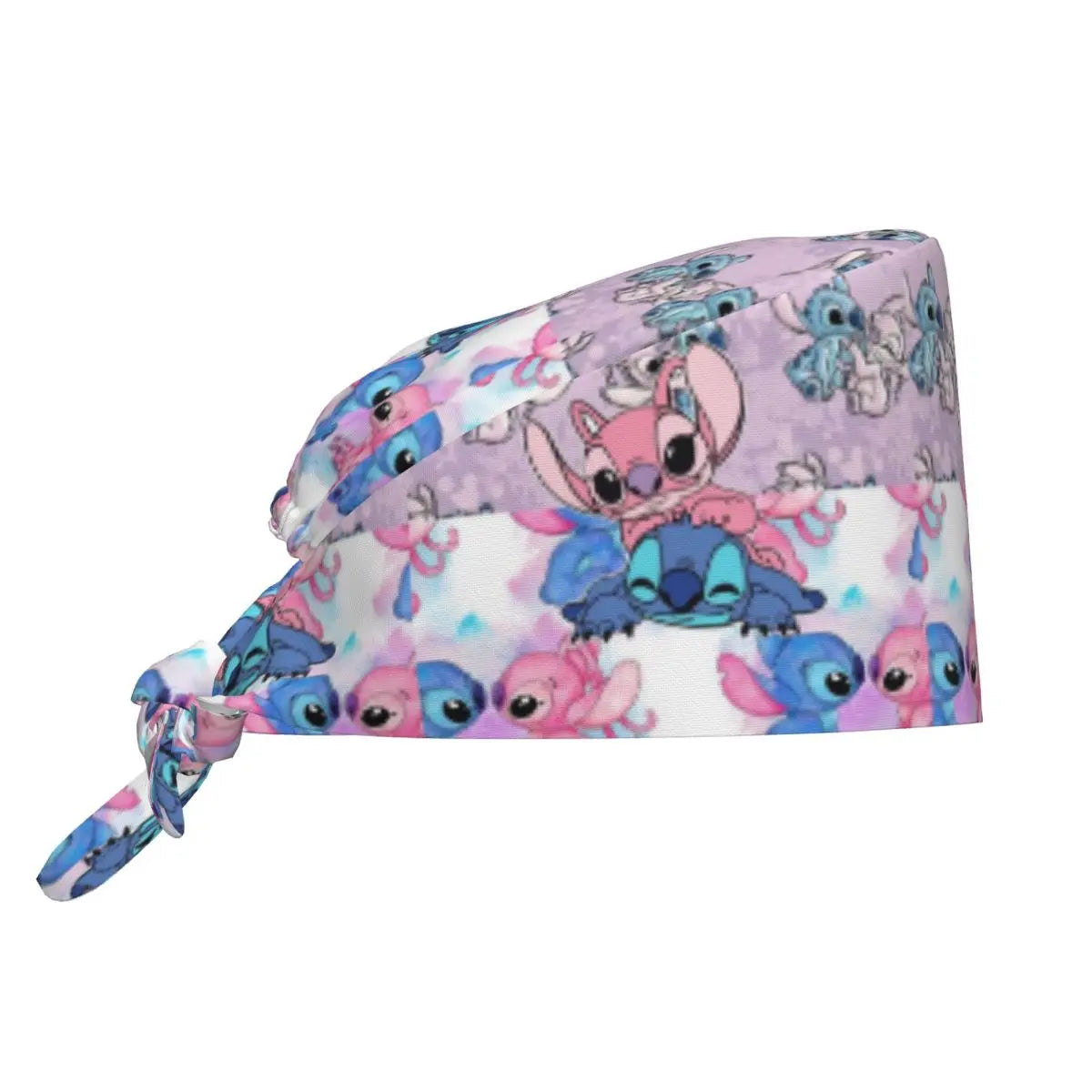 Custom Stitch Angel Breathable Scrub Hat Surgical Scrub Caps Unisex Nursing Hair Hats Anime Work Scrubs Hat for Medical Surgical
