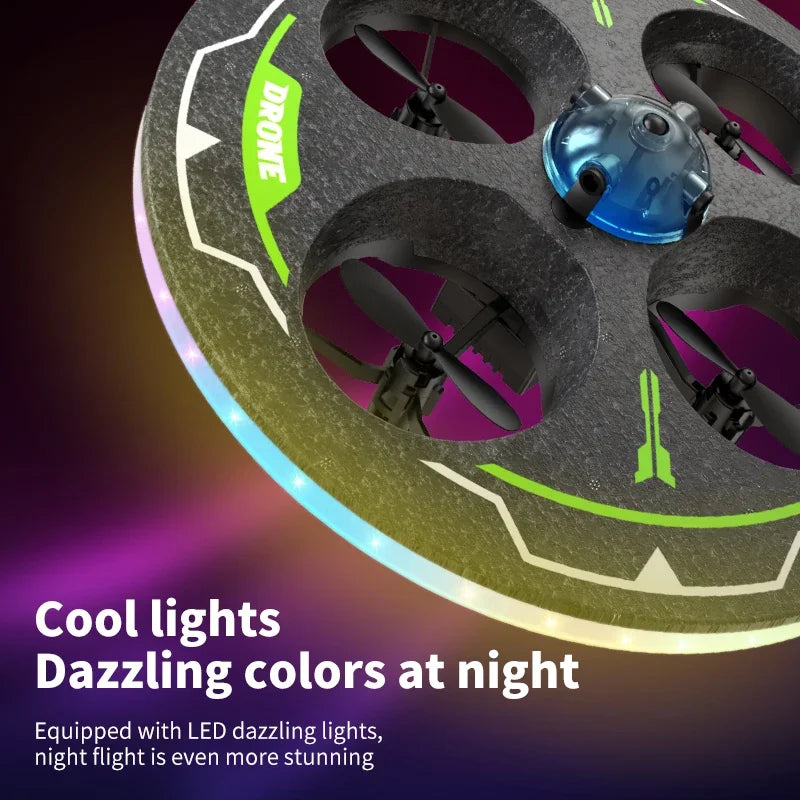 Drone with Camera Aircraft UAV Ufo Intelligent Obstacle Avoidance Aerial Foam Mini RC Helicopter Dron Toys for Kids Christmas