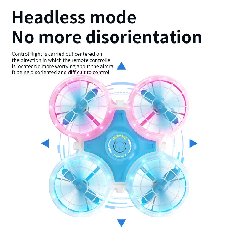Mini Drone 3D Flip Flash Intelligent Hover 2.4G 4CH Remote Control Quadcopter Dron Helicopter Rc Plane Children's Christmas Toys