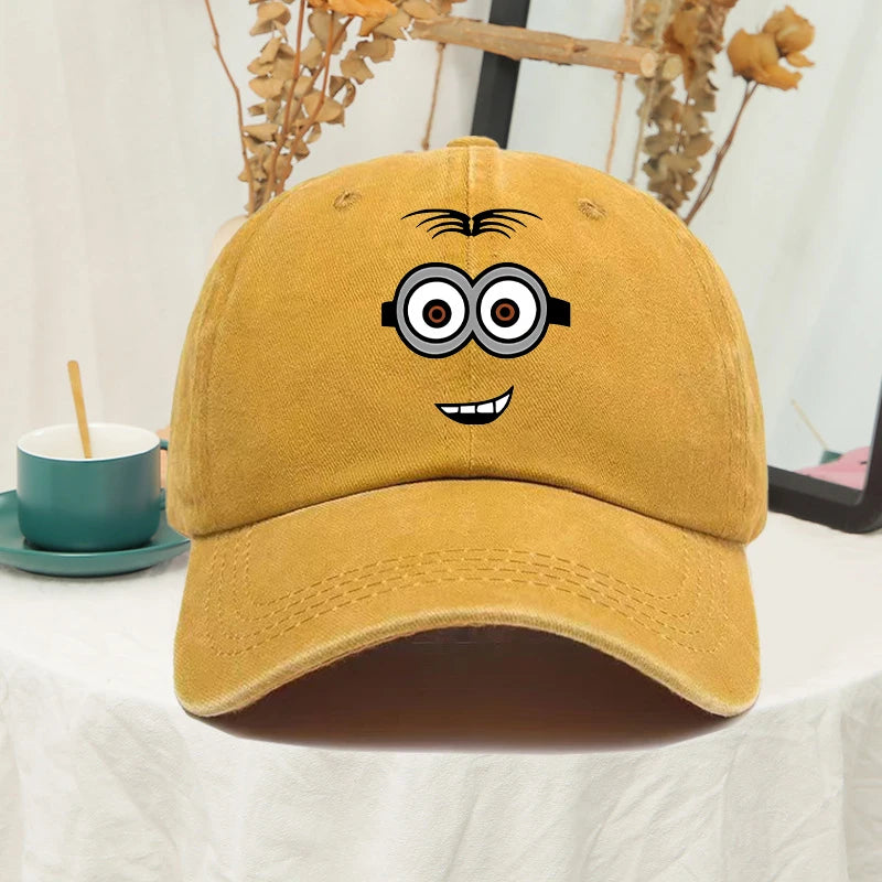 Minions Baseball Cap for Men Women Anime Travel Hip Hop Sun Visors summer Fashion Cute Hats Male Female Sunscreen caps gifts