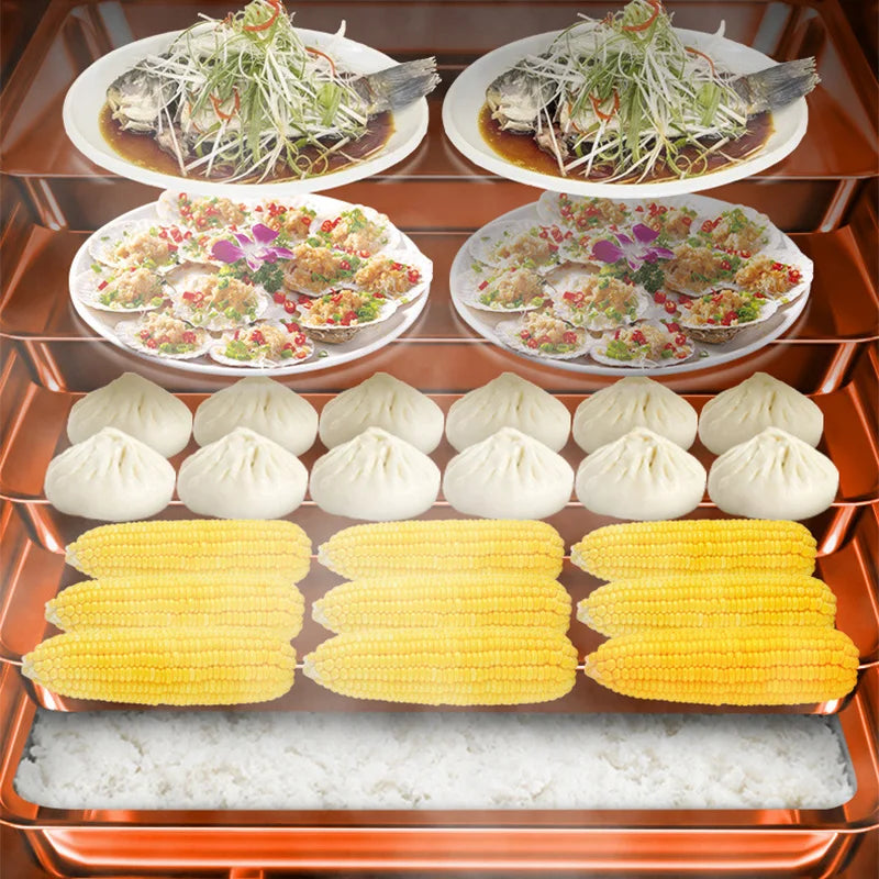 Steam Rice Cabinet Commercial Gas Electric Warmer Cooker Box Fully Automatic Hot Sale Professional Hotels High Quality Machine