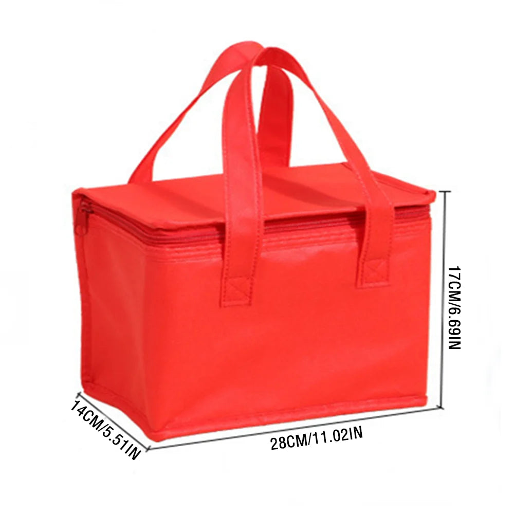 Large Capacity Picnic Bag Portable Insulated Food Pizza Delivery Bags For Food Warming Cooler Grocery Bag For Party Camping