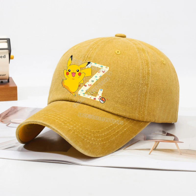Pokemons Children Baseball Cap Men Women Anime Figures Sun Hat New Adult Outdoor Sport Sunbonnet Retro Headgear Gift Hot Sales