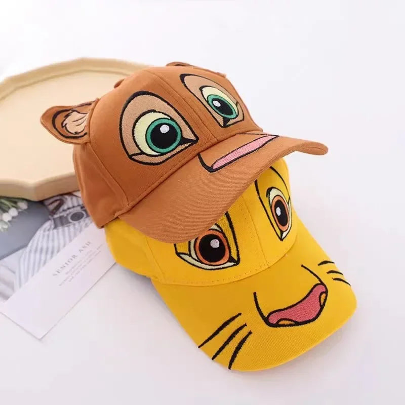 The Lion King Simba Baseball Cap Anime Character Embroidery Washed Denim Men Baseball Cap Women Casual Sun Protection Couple Hat