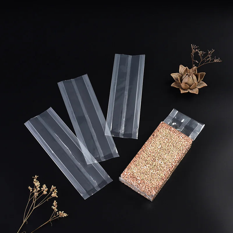 500Pcs/Lot Food Rice Vacuum Bag Rice Brick Nylon Bag Dried Fruit and Miscellaneous Food Dog Food 0.25-5kg Sealed Compression Bag