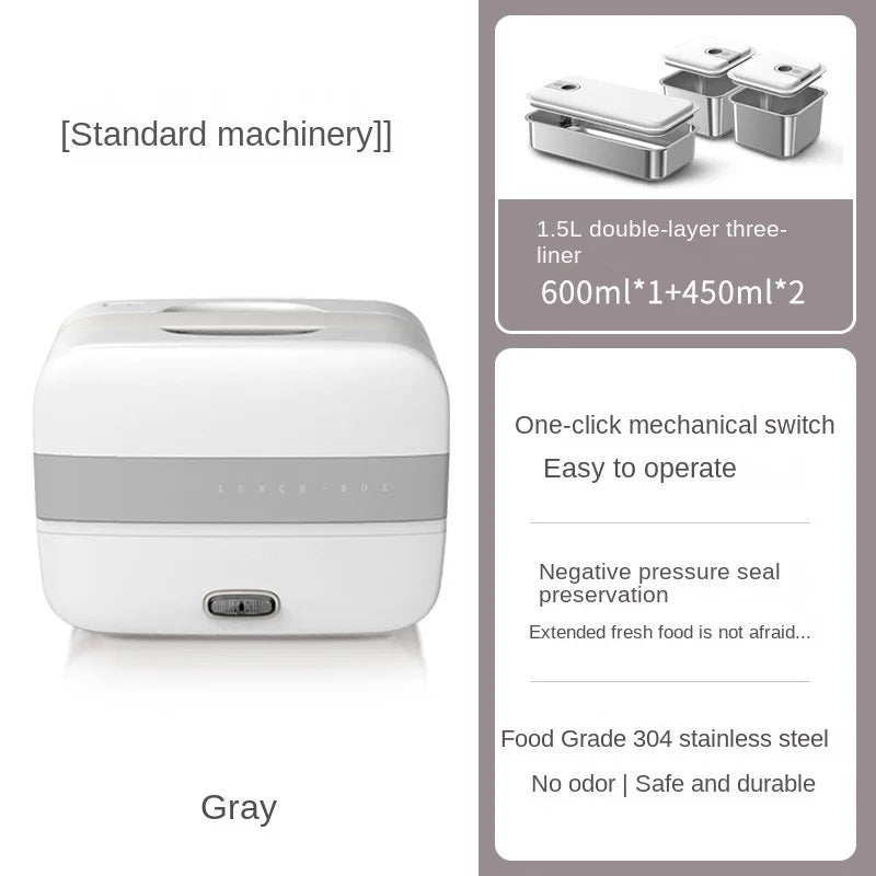 Portable Electric Lunch Box with Self-Heating Feature 220V Electric Rice Cooker Food Steaming Cooker Multi Cooker