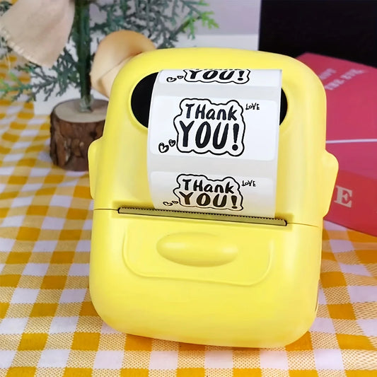 Mini Portable Wireless Label Printer - Wireless Function, Thermal Sticker Maker, Handheld Tips, Learning Marking