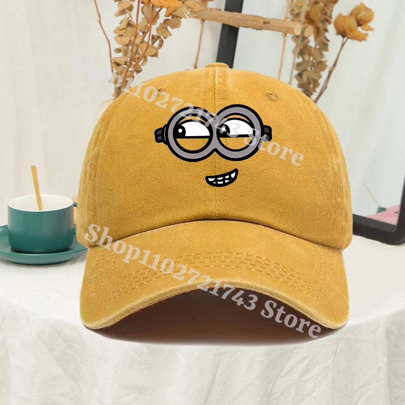 Minions Baseball Cap for Men Women Anime Travel Hip Hop Sun Visors summer Fashion Cute Hats Male Female Sunscreen caps gifts