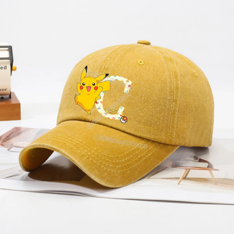 Pokemons Children Baseball Cap Men Women Anime Figures Sun Hat New Adult Outdoor Sport Sunbonnet Retro Headgear Gift Hot Sales