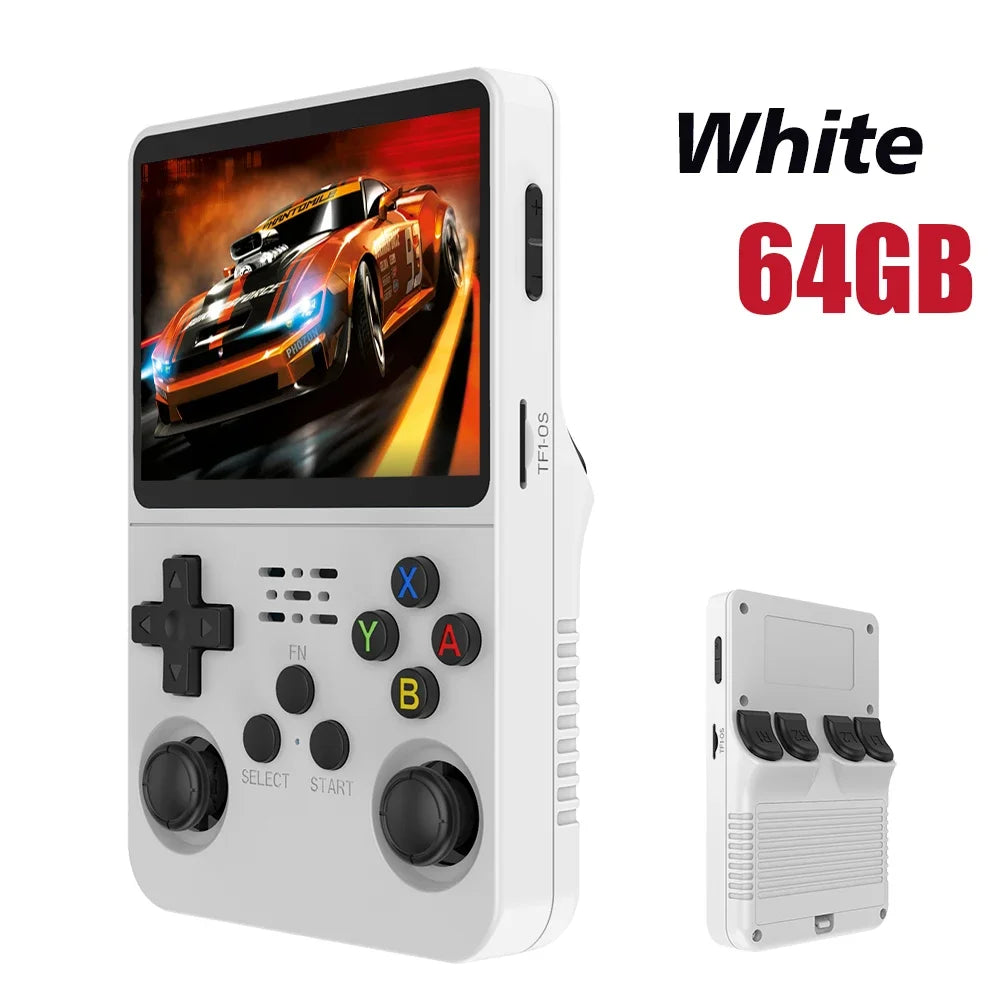 New R36S Retro Handheld Video Game Console System 3.5-inch IPS Screen Portable Pocket Video Player 128GB 20000+ Games Boy Gifts