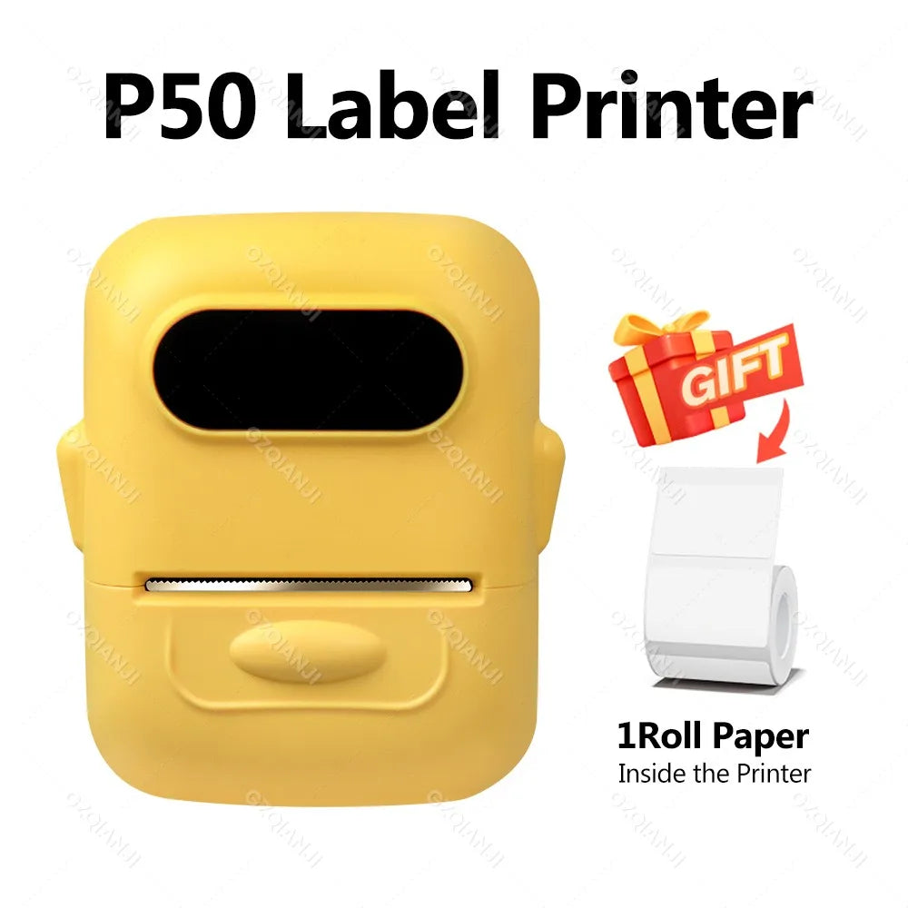 Marklife P50 Thermal Mini Wireless Label Sticker Printer Suitable For Small Business Home Office Portable Machine For Smartphone
